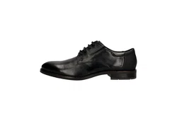 bugatti Schnürschuh Schwarz/Hellblau