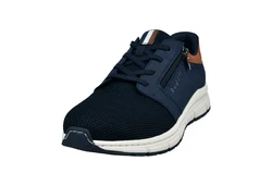 bugatti Schnürschuh Dunkelblau/Blau/Hellblau