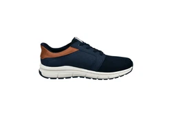 bugatti Schnürschuh Dunkelblau/Blau/Hellblau