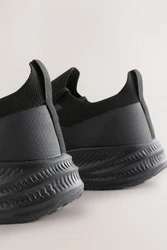 Next Strick-Turnschuhe Sneaker Schwarz