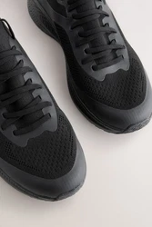 Next Strick-Turnschuhe Sneaker Schwarz