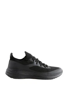 Next Strick-Turnschuhe Sneaker Schwarz