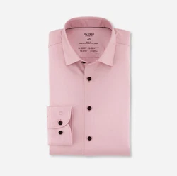 OLYMP Businesshemd Level Five Jerseyshirt Lila/Rosa