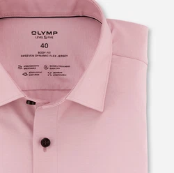 OLYMP Businesshemd Level Five Jerseyshirt Lila/Rosa