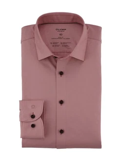 OLYMP Businesshemd Level Five Jerseyshirt Lila/Rosa
