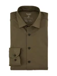 OLYMP Businesshemd Level Five Jerseyshirt Dunkelgrün/Khaki