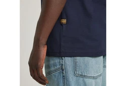 G-STAR T-Shirt Base Dunkelblau/Lila