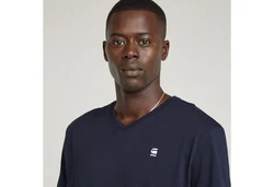 G-STAR T-Shirt Base Dunkelblau/Lila