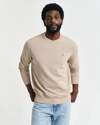 Gant Sweatshirt REG SHIELD C-NECK SWEAT Khaki/Beige/Braun