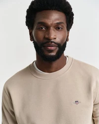 Gant Sweatshirt REG SHIELD C-NECK SWEAT Khaki/Beige/Braun