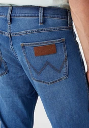 Wrangler Straight-Jeans Greensboro Thunder Blau/Hellblau
