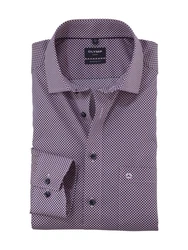 OLYMP Businesshemd Luxor modern fit Lila/Dunkelblau/Rot/Dunkelrot/Rosa