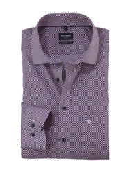 OLYMP Businesshemd Luxor modern fit Lila/Dunkelblau/Rot/Dunkelrot/Rosa