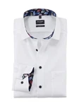 OLYMP Businesshemd Luxor modern fit Creme/Weiß/Dunkelblau