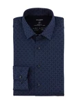 OLYMP Businesshemd 24/7 Luxor modern fit Jersey Dunkelblau