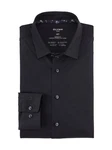 OLYMP Businesshemd 24/7 Luxor modern fit Jersey Schwarz/Dunkelblau