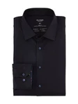 OLYMP Businesshemd 24/7 Level 5 Jersey Dunkelblau/Schwarz/Blau