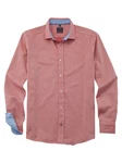 OLYMP Businesshemd Hemd Casual Rosa/Rot/Braun