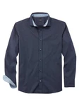 OLYMP Businesshemd Hemd Casual Dunkelblau/Hellblau/Blau