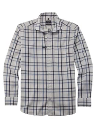 OLYMP Businesshemd Hemd Casual Grau/Blau/Hellblau/Dunkelgrau