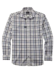 OLYMP Businesshemd Hemd Casual Grau/Blau/Hellblau/Dunkelgrau