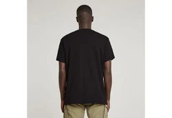 G-STAR T-Shirt Old Skool Logo Schwarz