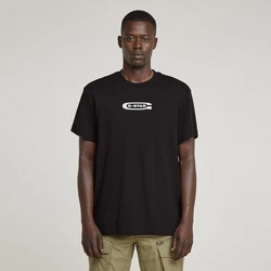 G-STAR T-Shirt Old Skool Logo Schwarz