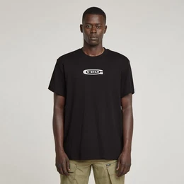 G-STAR T-Shirt Old Skool Logo mit Frontprint