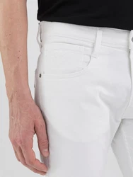Replay Slim-fit Jeans Anbass Weiß/Creme