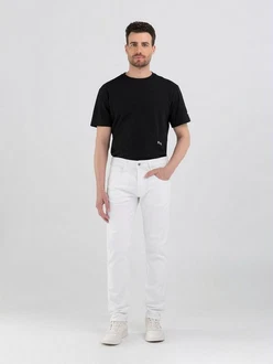 Replay Slim-fit Jeans Anbass Weiß/Creme