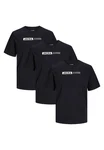Jack & Jones T-Shirt Corp 3er Pack Schwarz Jack & Jones T-Shirt Corp 3er Pack Schwarz