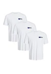 Jack & Jones T-Shirt Corp 3er Pack Weiß/Dunkelblau Jack & Jones T-Shirt Corp 3er Pack Weiß/Dunkelblau