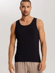 Hanro Tanktop Cotton Essentials Dunkelblau/Schwarz