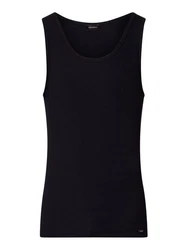 Hanro Tanktop Cotton Essentials Dunkelblau/Schwarz