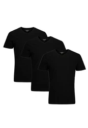 Jack & Jones T-Shirt 3er Pack Organic Basic Schwarz