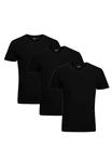 Jack & Jones T-Shirt 3er Pack Organic Basic Schwarz