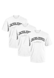 T-Shirt 3er Pack Caleb Varsity (Spar-Set, 3-tlg) T-Shirt - Baumwolle - Atmungsaktiv - Mit Print auf der Brust
