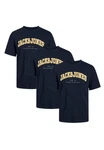 Jack & Jones T-Shirt Caleb Varsity Dunkelblau