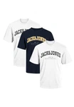 Jack & Jones T-Shirt Caleb Varsity Blau/Gold/Dunkelblau/Rot