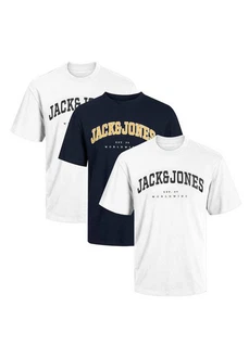 Jack & Jones T-Shirt Caleb Varsity Blau/Gold/Dunkelblau/Rot