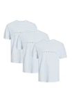 Jack & Jones T-Shirt 3er Pack Star JJ Hellblau