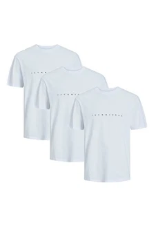 Jack & Jones T-Shirt 3er Pack Star JJ Hellblau