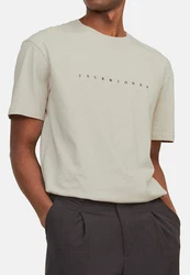Jack & Jones T-Shirt 3er Pack Star JJ Khaki/Beige/Grau