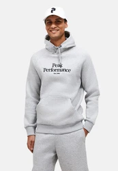 Peak Performance Kapuzensweatshirt Original Hood Grau/Lila/Silber/Hellgrau/Weiß