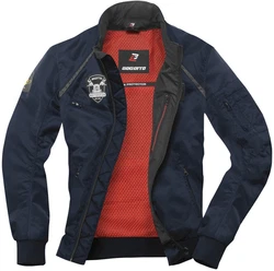 Bogotto Allwetterjacke Boston Motorrad Textiljacke Blau/Hellblau/Dunkelblau