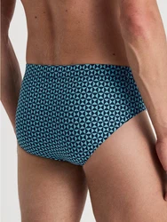 CALIDA Slip Grafic Cotton Herren Blau/Grün/Türkis/Hellblau
