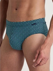 CALIDA Slip Grafic Cotton Herren Blau/Grün/Türkis/Hellblau