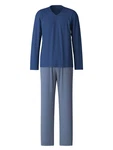 CALIDA Pyjama Special Herren Blau/Dunkelblau/Grau/Hellblau