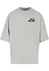 Merchcode T-Shirt Book Comic Huge Tee Grau