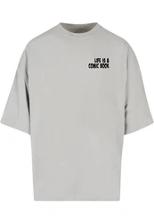 Merchcode T-Shirt Book Comic Huge Tee Grau